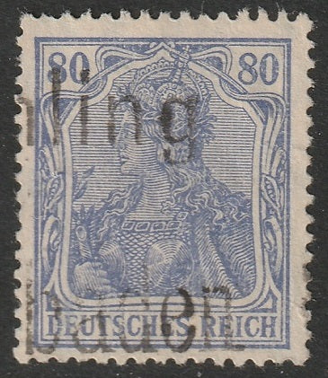 Germany 1920 Sc 128b used greyish ultramarine