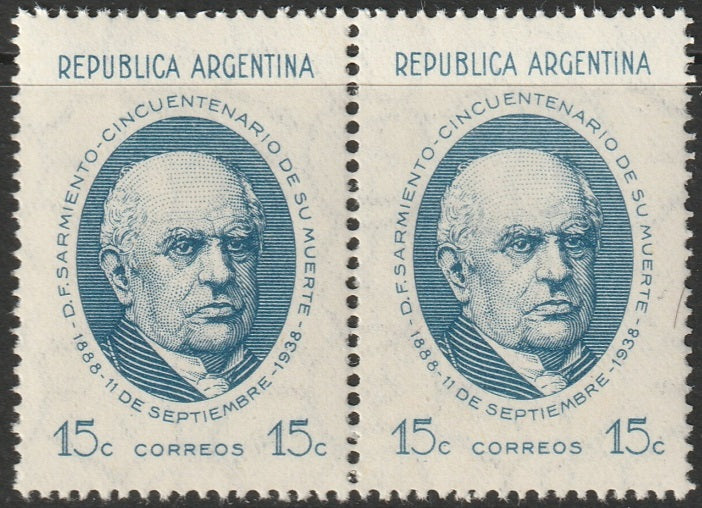 Argentina 1938 Sc 456 pair MNH**