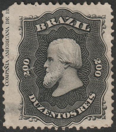 Brazil 1866 Sc 59 MNG(*) thins corner damage