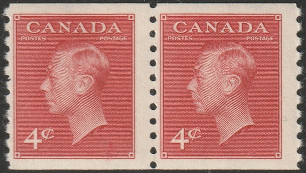 Canada 1950 Sc 300 coil pair MNH**