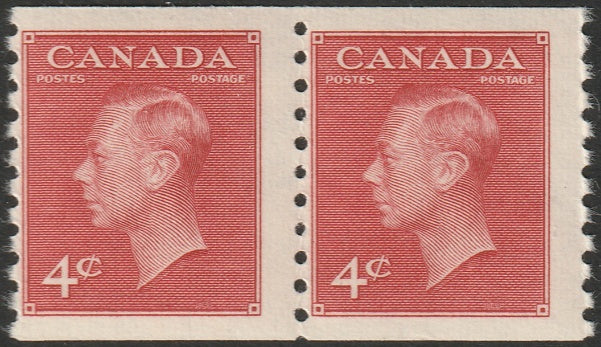 Canada 1950 Sc 300 coil pair MNH**