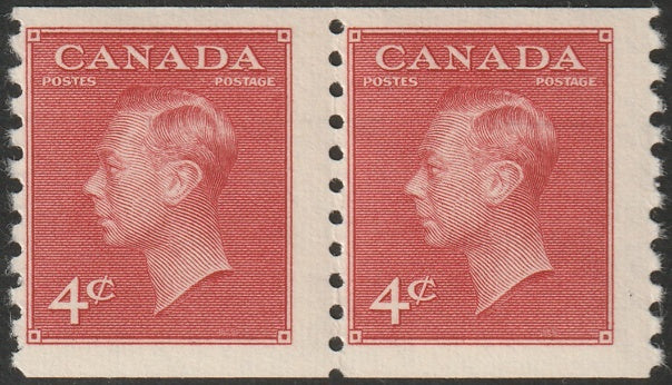 Canada 1950 Sc 300 coil pair MNH**