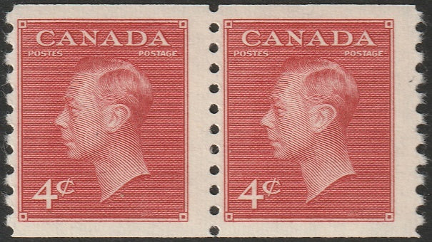 Canada 1950 Sc 300 coil pair MNH**