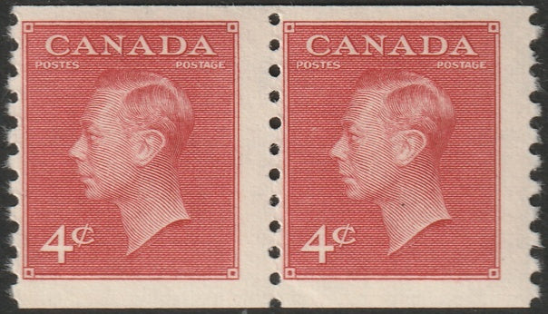 Canada 1950 Sc 300 coil pair MNH**