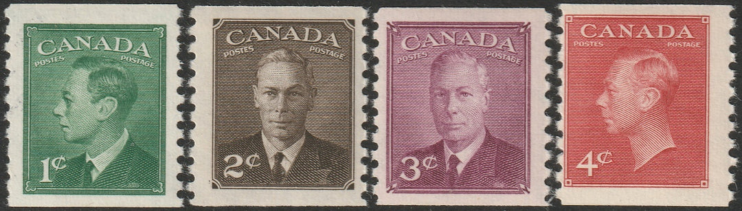 Canada 1950 Sc 297-300 coil set MNH**