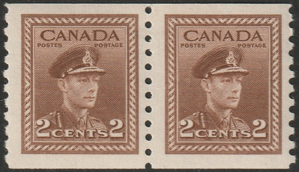 Canada 1948 Sc 279 coil pair MNH**