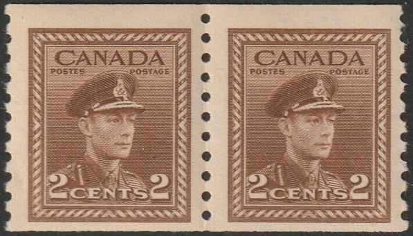 Canada 1948 Sc 279 coil pair MNH**