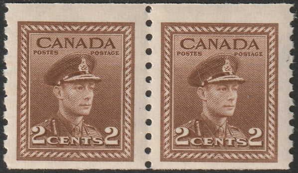 Canada 1948 Sc 279 coil pair MNH**