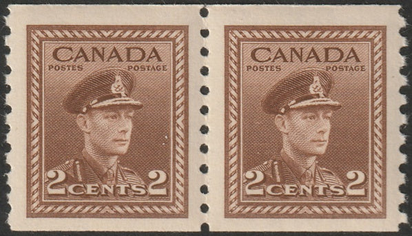 Canada 1948 Sc 279 coil pair MNH**