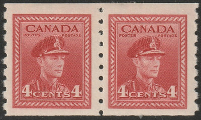 Canada 1943 Sc 267 coil pair MNH**
