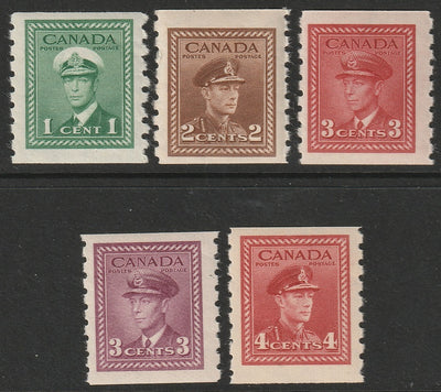 Canada 1942 Sc 263-7 coil set MNH**