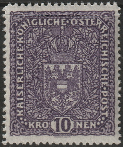 Austria 1916 Sc 163 MNH** deep violet