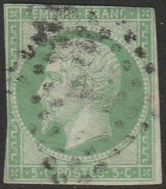 France 1854 Sc 13 used lozenge cancel