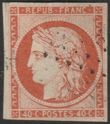 France 1850 Sc 7 used PC cancel