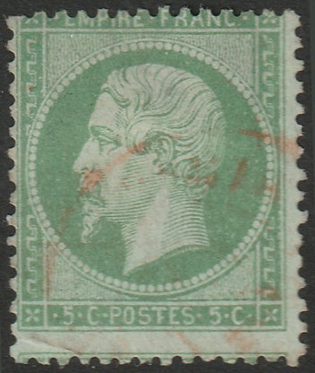 France 1871 Sc 24 used light red newspaper cancel thin