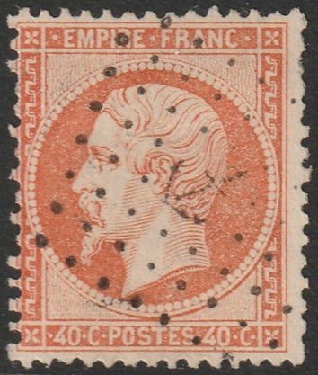 France 1862 Sc 27 used anchor (ancre) cancel