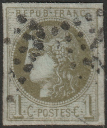 France 1870 Sc 38 used GC cancel