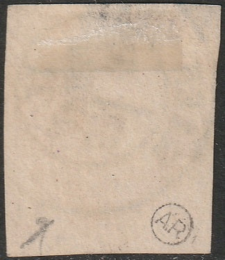 France 1870 Sc 39 used Caen date cancel thin at top