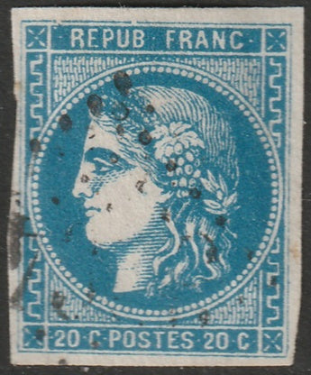 France 1870 Sc 45 used GC cancel