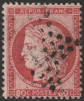 France 1872 Sc 63b used star (etoile) cancel