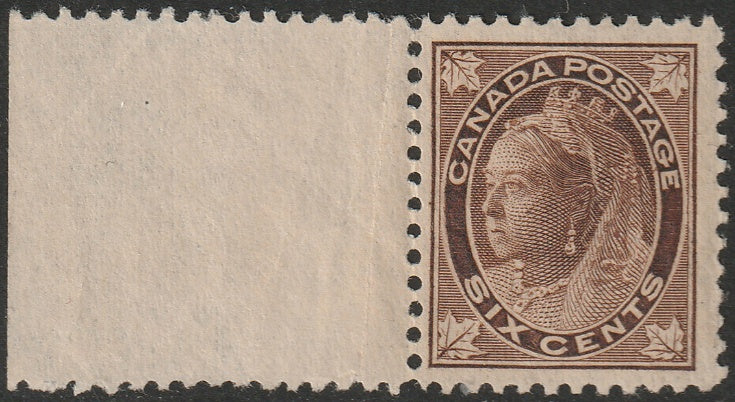 Canada 1897 Sc 71 margin single MNH**