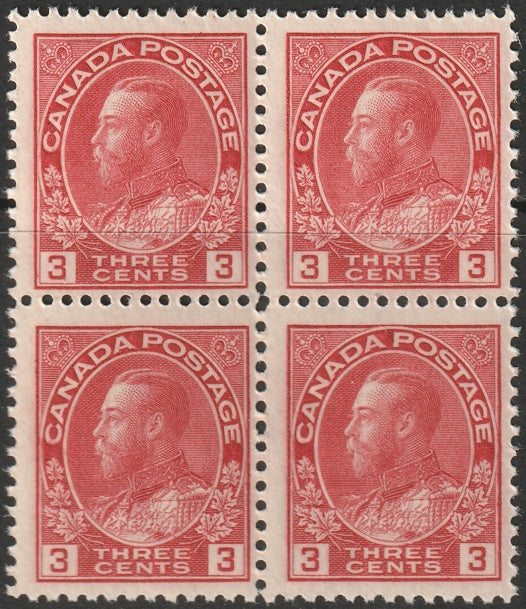 Canada 1923 Sc 109 MNH** block die I