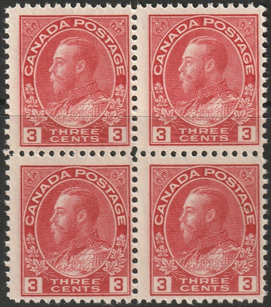 Canada 1923 Sc 109 MNH** block die I