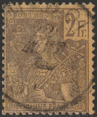 Indochina 1906 Sc 38 used