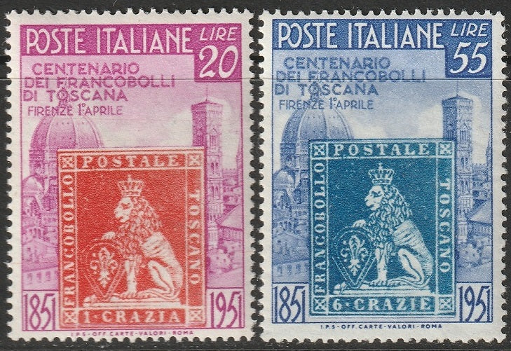 Italy 1951 Sc 568-9 set MNH**