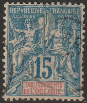 French Polynesia 1892 Sc 8 used