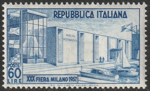 Italy 1952 Sc 600 MNH** writing on back