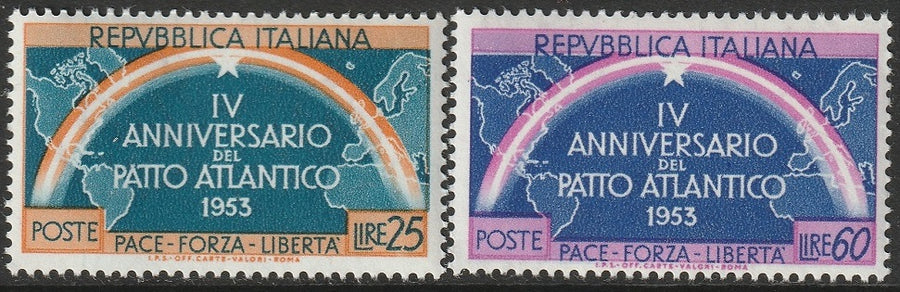 Italy 1953 Sc 637-8 set MNH**