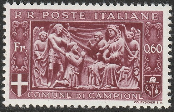 Italy 1944 Sa 11 Campione local MNH**