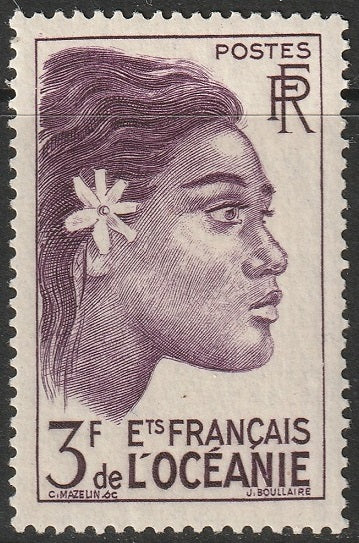 French Polynesia 1948 Sc 171 MLH*