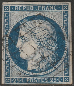 France 1850 Sc 6a used grille cancel