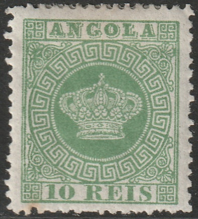 Angola 1883 Sc 10a MH* perf 12.5