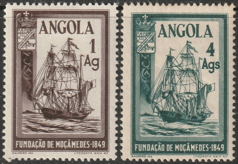 Angola 1949 Sc 325-6 set MH*