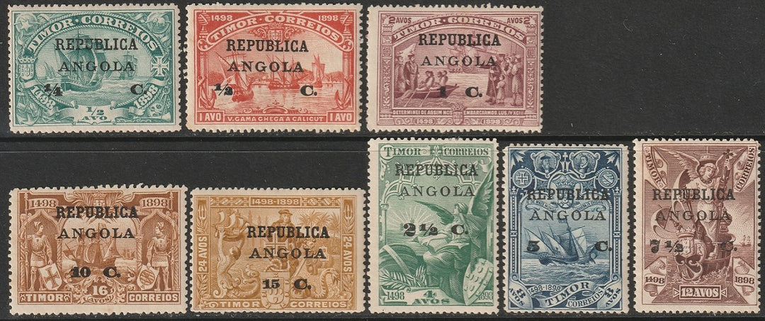 Angola 1913 Sc 200-7 set MH*
