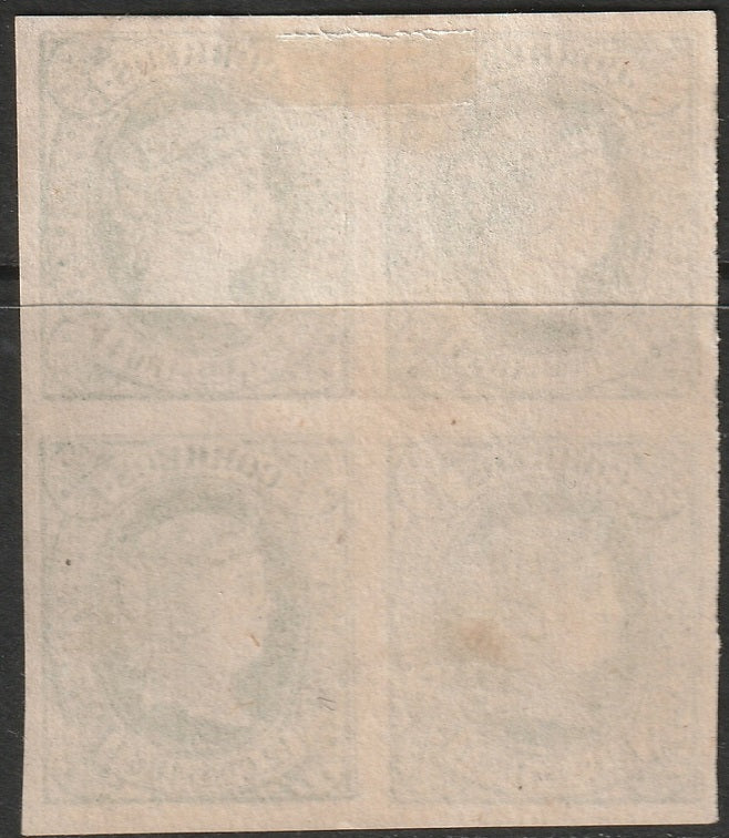 Spain 1864 Sc 63 block MNG(*)