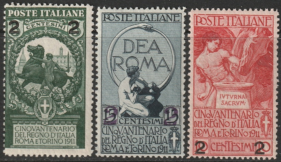 Italy 1913 Sc 126-8 set MNH**