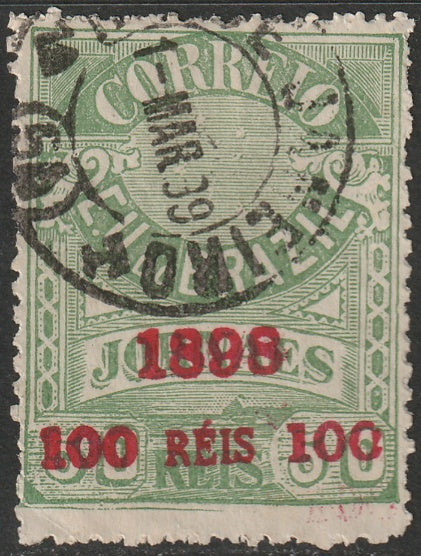 Brazil 1899 Sc 139 used Rio de Janeiro cancel