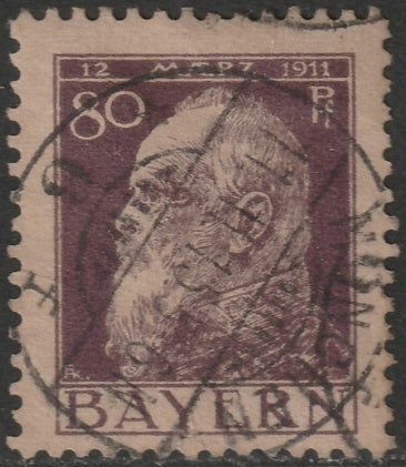 Bavaria 1911 Sc 85 used Munchen cancel