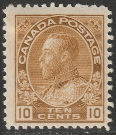 Canada 1925 Sc 118b MLH* yellow brown