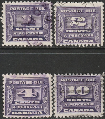Canada 1933 Sc J11-4 postage due set used