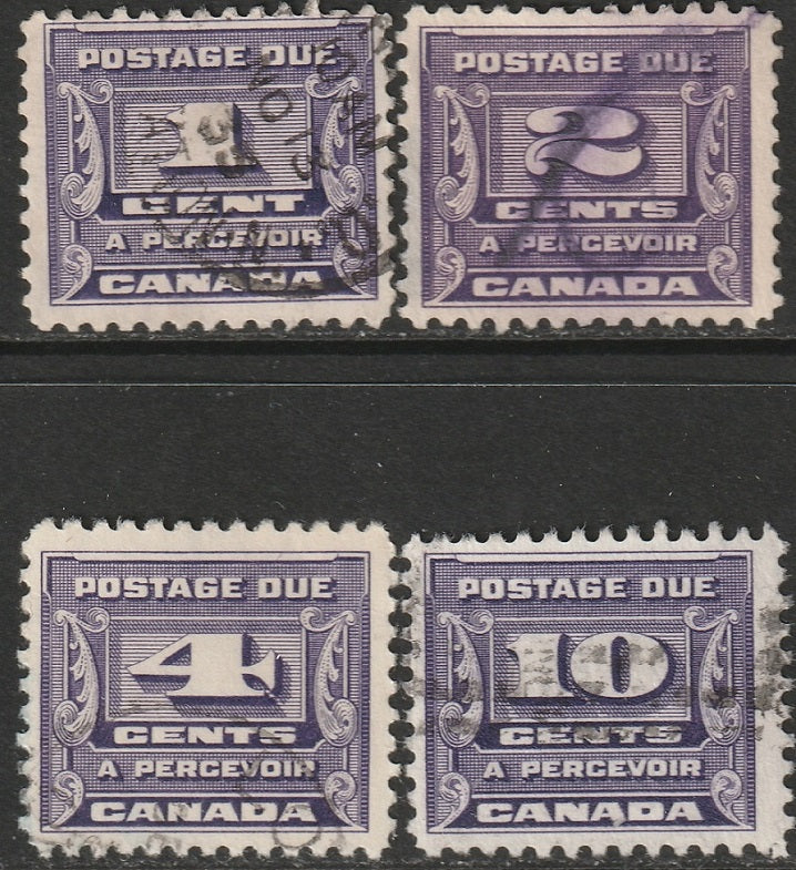 Canada 1933 Sc J11-4 postage due set used