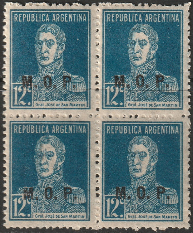 Argentina 1931 Sc OD294a official block MNH**