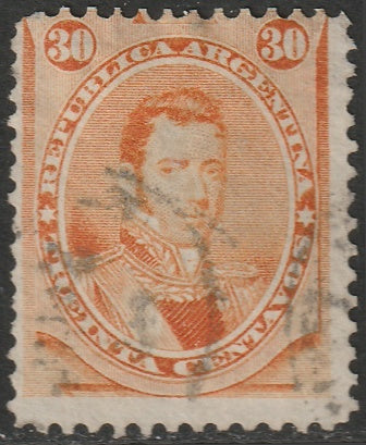 Argentina 1873 Sc 24 used