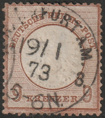 Germany 1872 Sc 25 used Frankfurt a.M. cancel