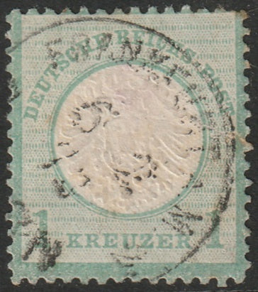 Germany 1872 Sc 21a used faulty repaired tear Frankfurt a.M. cancel