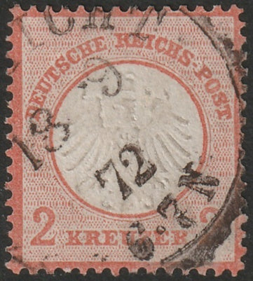 Germany 1872 Sc 8a used signed A Diena [..]icht cancel